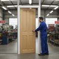Premium Prefinished Internal Fire Door with Solid Core and Bevelled Panels, Bespoke Sizes Available