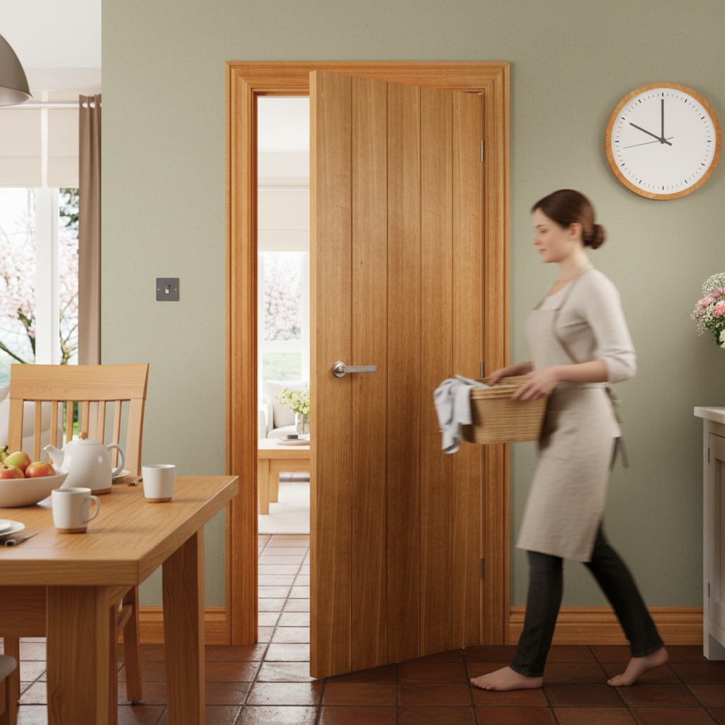 Premium Fully Finished Georgian Oak Architrave - 90mm x 16mm for Internal Doors - High-Quality Professional Grade for Industrial and Commercial App...