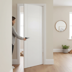 Premium Internal White Primed Vancouver 5 Panel Door with Solid Engineered Construction and Contemporary Design