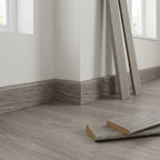 Medium Grey Round Pencil Laminate Skirting Board 2400 x 15 x 95mm
