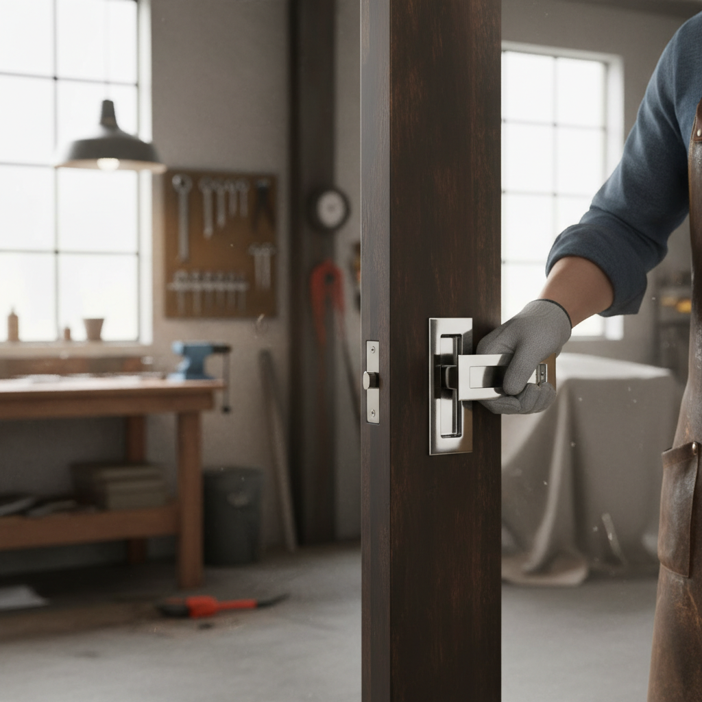 Premium Rectangular Flush Pull for Sliding Doors - Low Profile, Fire Rated, 100mm x 50mm, Suitable for Domestic and Commercial Use