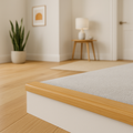 Self-Adhesive Light Oak Stair Nosing Profile - 900mm Length