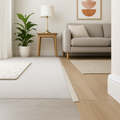 1m Laminate End Door Profile in Off-White Finish