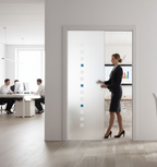 Premium Frameless Satin Glass Door with Easy-Clean Finish and Stylish Ball Handle - Custom Sizes Up to 1026mm x 2040mm