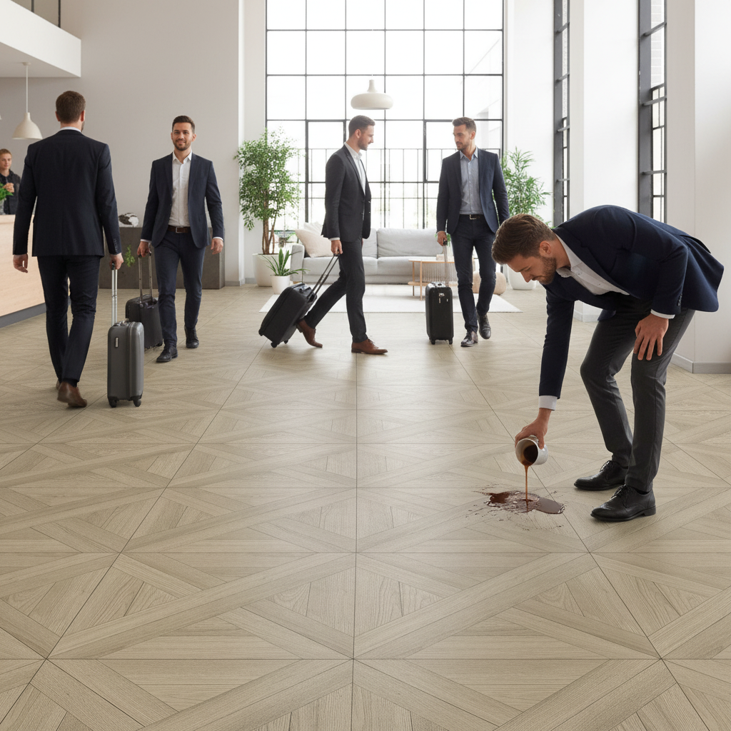 Premium 6.5mm Embossed Rigid Core Vinyl Flooring with UV Coating and IXPE Underlay for High Traffic Areas - Image 2