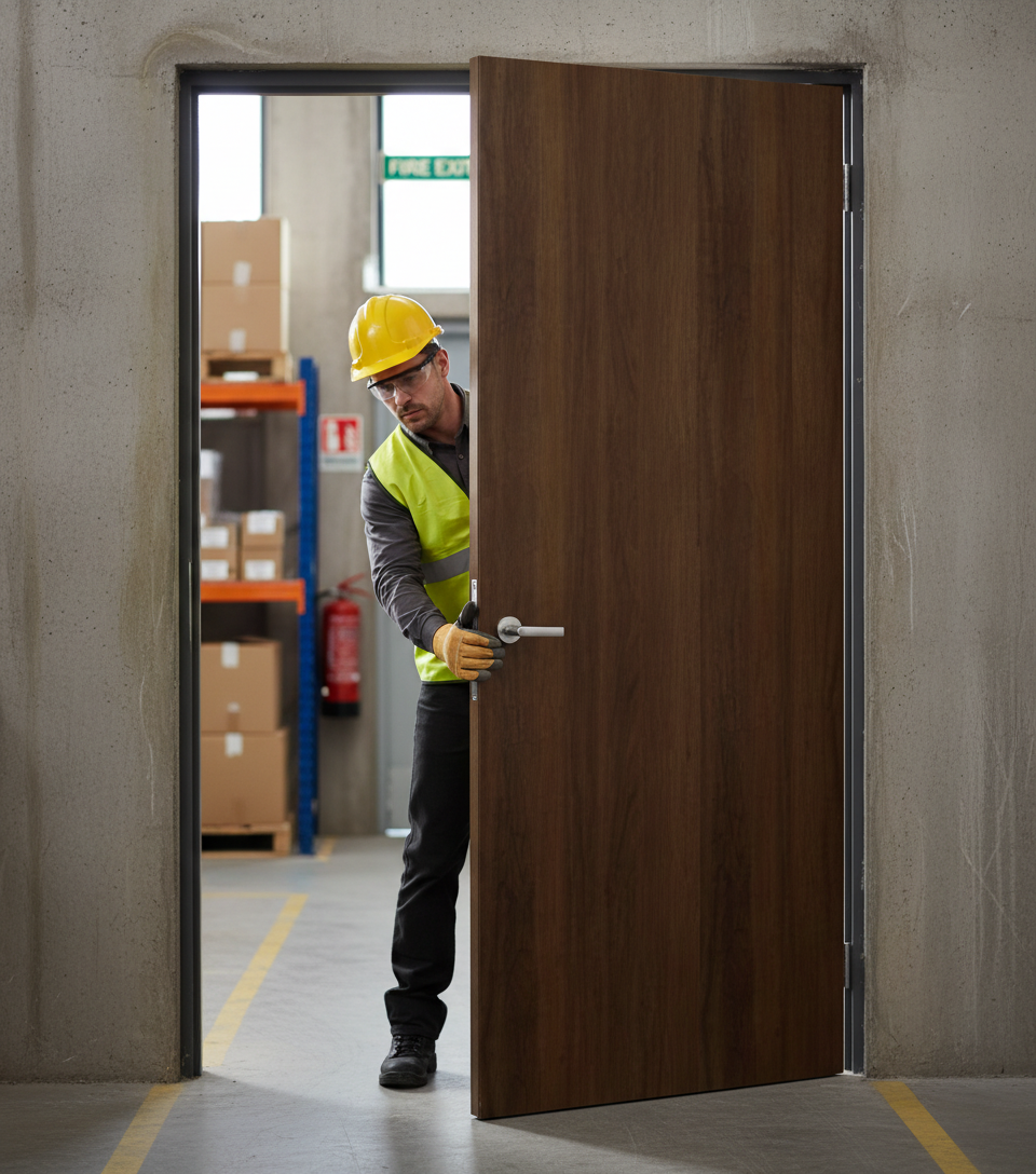 Premium Internal Flush Fire Door FD60 with Custom Sizing Options and Certification for Enhanced Safety