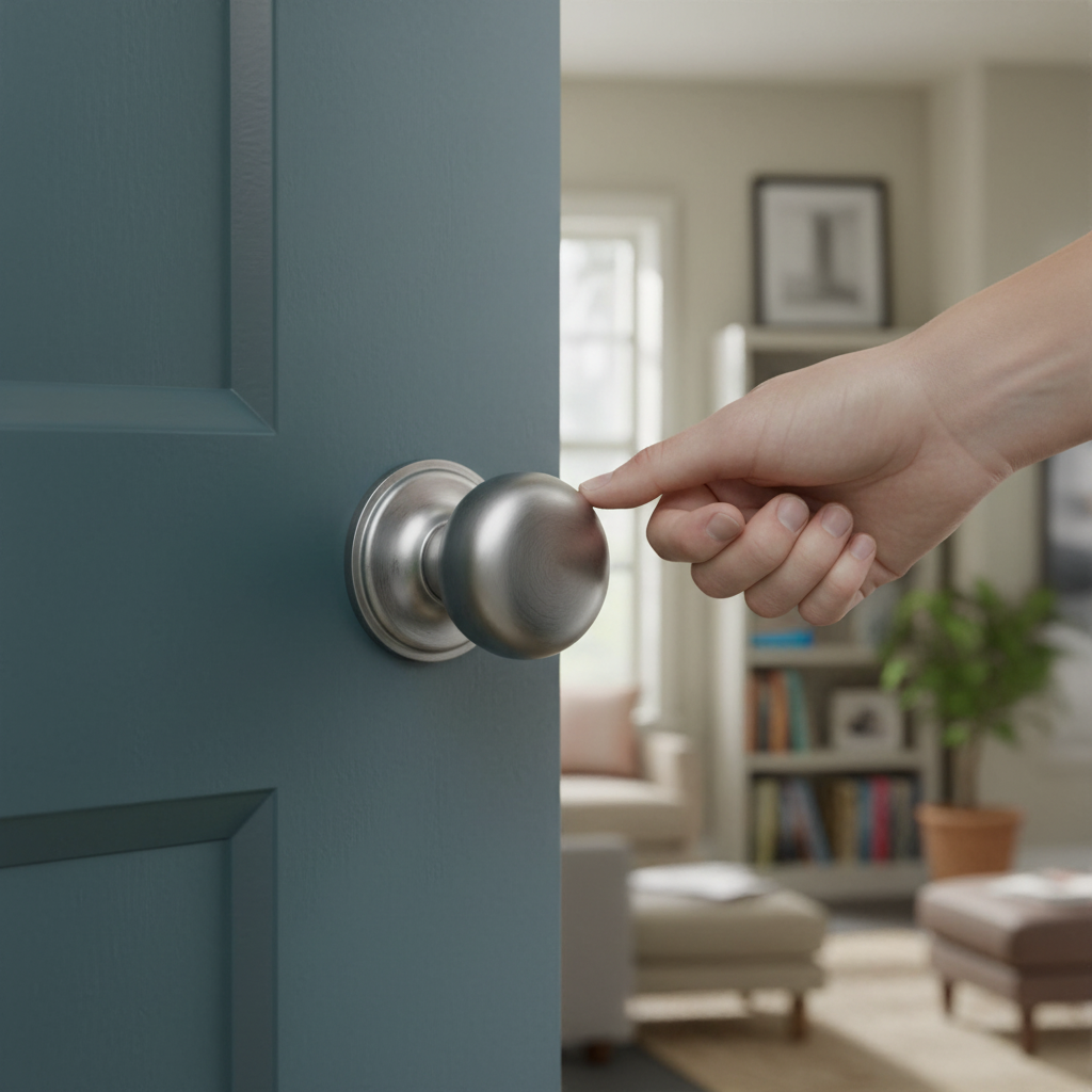 Premium Satin Chrome Mushroom Mortice Door Knob Set with Complete Hardware for Elegant Interior Design - Image 2