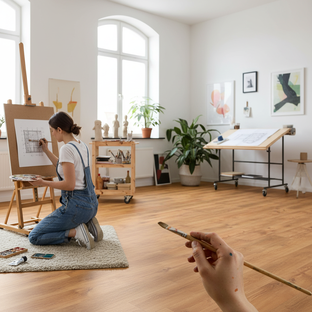 Premium 6mm Laminate Flooring with AC3 Wear Rating and Water-Resistant Surface for Residential Use