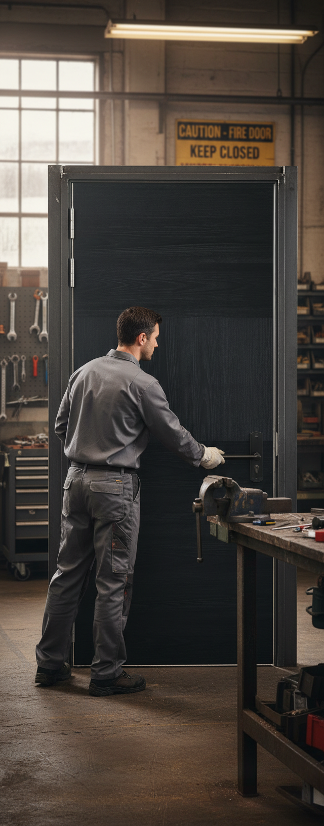 Premium Contemporary Fire Rated Door with Engineered Construction and Solid Core for Strength and Durability