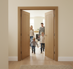 Premium Engineered Oak Double Door Lining - Perfect for 35mm or 40mm Thick Doors, 2.2m Length