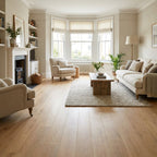 5mm Rigid Core Vinyl Flooring in Buttermilk Oak, 100% Waterproof, 1220 x 181 mm