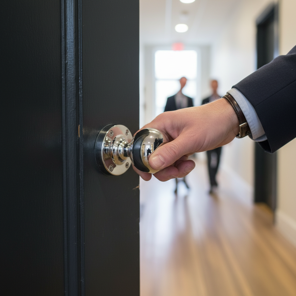 Premium Solid Ball Mortice Door Knob with Minimalist Design and Fire Door Rating