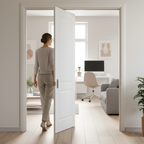 Premium Internal Smooth Pocket Door Set - 2 Panel Design with Space-Saving Mechanism