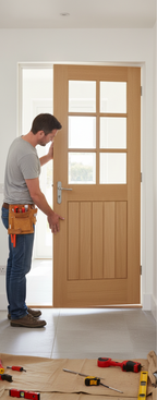 Premium Fully Finished Glazed Internal Oak Door - Elegant Design for Home Interiors