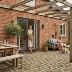 Premium Slimline External French Door Set with Double-Glazed Units and Modern Grey Finish - Ideal for Patios and Extensions