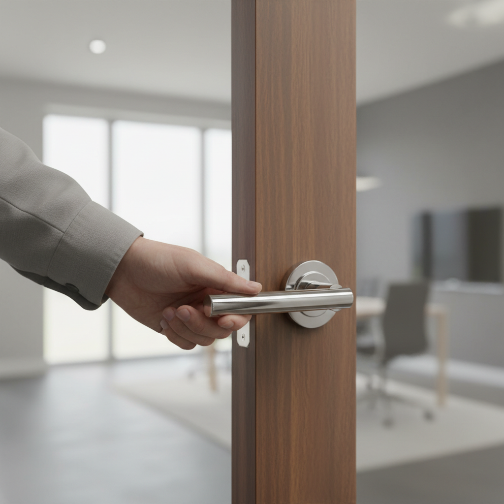 Premium Polished Chrome Door Handle Pack with Lever and Round Rose - Durable and Modern Design for Home Upgrades