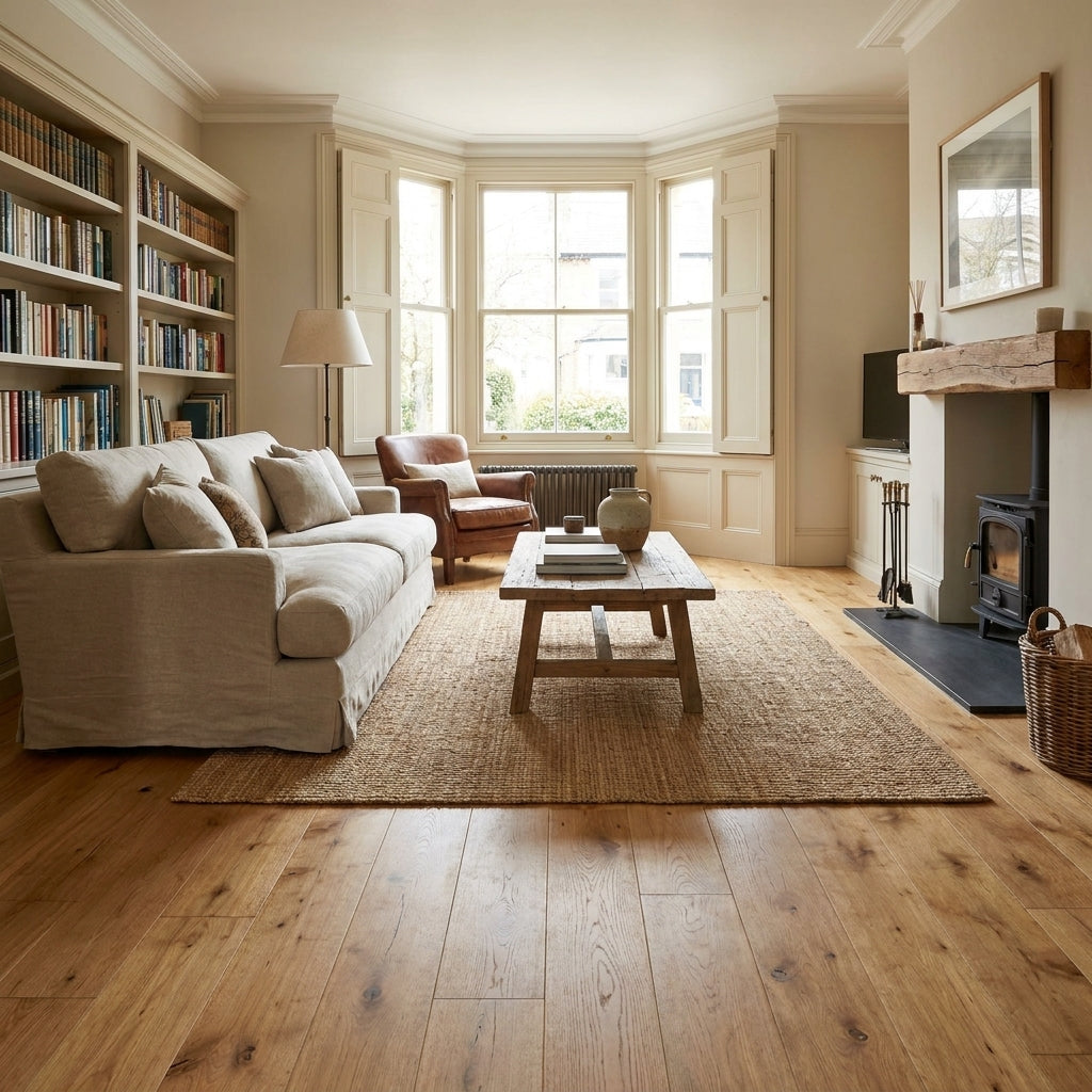 5mm Thick Rustic Oak Rigid Core Vinyl Flooring - Lifestyle Collection