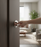 Premium Circular Flush Pull 78mm - Versatile Door Handle with Two Finishes - High-Quality Professional Grade for Industrial and Commercial Applicat...