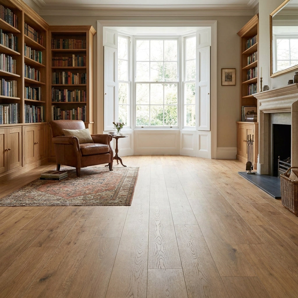 8mm Water-Resistant Laminate Flooring in Amber Rowan Oak, 1305 x 205mm