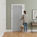 Premium Grey Moulded Textured Internal Door with Four Panel Design and Solid Core Construction