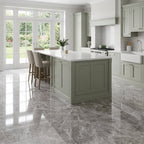8mm High Gloss Laminate Flooring - Agios Cinzento Finish