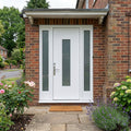 External White Composite Sidelight with Obscure Glass - Universal Fit