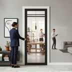 Premium Internal Fully Finished Industrial Studio Door with Clear Glass Pane for Contemporary Interiors - Image 2