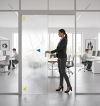 Premium Frameless Satin Glass Door with Easy-Clean Finish and Stylish Brackets - Custom Sizes Available