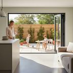 Premium 9ft Slimline Grey Timber External Bifold Door Set with Low E Double Glazing and Advanced UV Protection