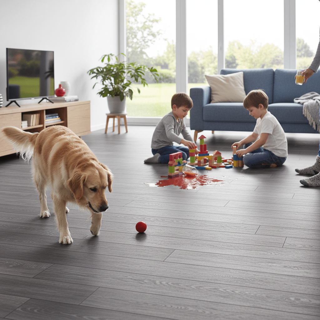 Premium 8mm Heavy Duty Laminate Flooring with Water-Resistant Surface for Moisture Protection
