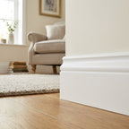 Ogee Architrave 2.1m White Primed Pack of 5, 75mm Wide - detail view
