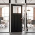 Premium Internal Fully Finished Oak Clear Glass Made-to-Measure Door with Modern Elegance and Natural Light Enhancement