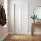 Cottage 5 Panel White Internal Door Moulded Smooth Finish