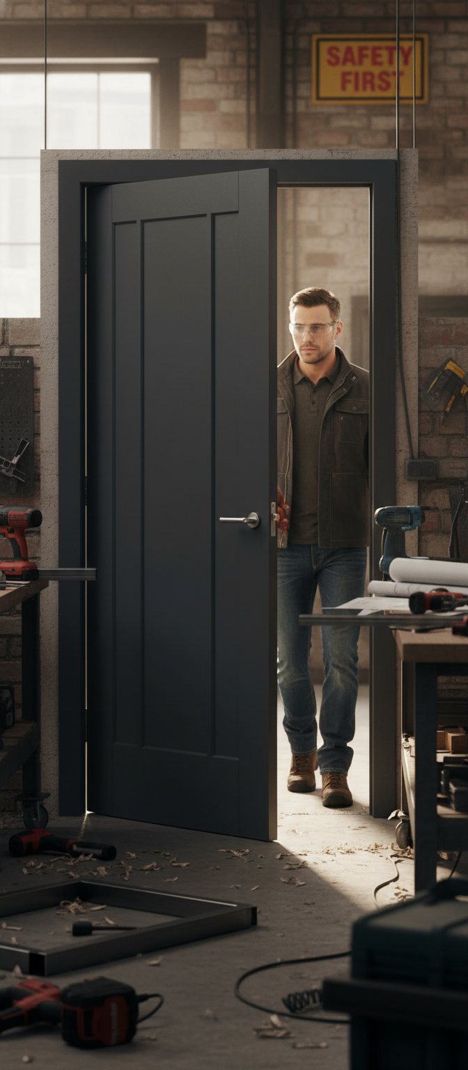 Premium Internal Fire Door with Custom Colour Options and Engineered Construction for Strength and Stability