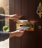 Premium Grade 316 Stainless Steel Letter Plate for Coastal Environments with Automatic Closing Flap and 10-Year Guarantee