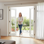 Premium 12ft Internal White Folding Bifold Set with Engineered Core for Stability and Easy Assembly