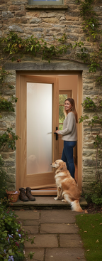 Premium Unglazed Oak Pattern 10 External Door - Ready for Painting or Staining with Deep Bead Recess for Glazing