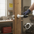 Professional Round Rose Lever Door Handle Set in Matt White Finish - Durable and Stylish Interior Door Hardware