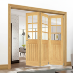 Premium Clear Glazed Room Divider with Top Hung System for Flexible Space Management and Bi-Folding Door Options