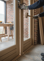 Premium Solid Oak External Door Pair Maker for Double Door Conversion, 44mm Thickness, Universal Size, Unfinished