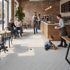 Herringbone Vinyl Flooring - 5.5mm Rigid Core with Waterproof Surface for Bathrooms and Kitchens - Image 2