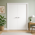 White Primed Flush Pair Internal Door for Lifestyle Design (121452)