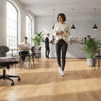 Premium Aqua Pro 8.5mm High Gloss Wide Laminate Flooring with Marble Effect and Water Resistance