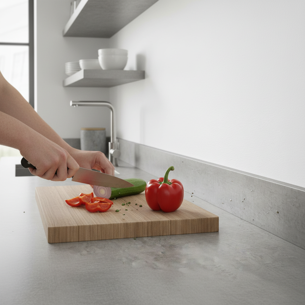Premium Square Edge Laminate Upstand 3000mm with Elegant Stone Effect for Kitchen and Bathroom Designs - Image 2