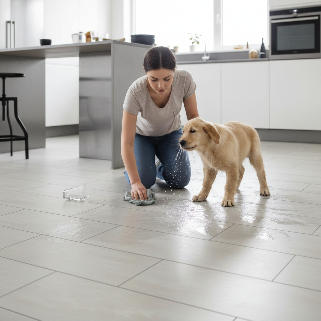 Premium 8mm Moisture Resistant Laminate Flooring with Aquastop and Anti-Bacterial Coating for High Traffic Areas