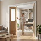 Premium Victorian Glazed Bifold Door with Engineered Construction and A-Grade Oak Veneer