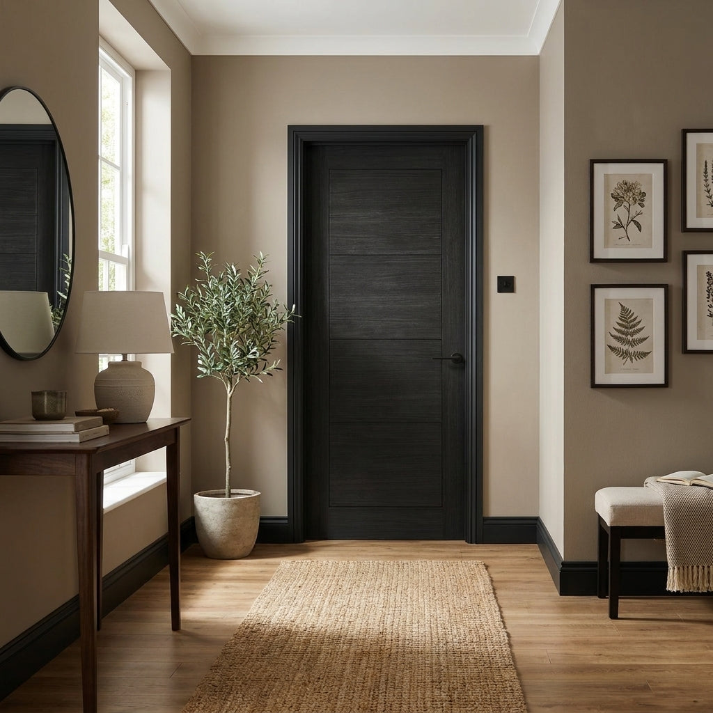 Black Fully Finished Internal Ladder Door