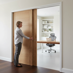 Premium Heavy Duty Telescopic Pocket Door System with Wooden Jamb Kit and Smooth Operation for Wider Openings
