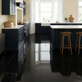 6mm Rigid Core Black High Gloss LVT Flooring - Waterproof Vinyl