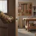 Premium Round Reeded Mortice Door Knob Set with Antique Brass Finish and 10-Year Guarantee for Elegant Door Enhancement